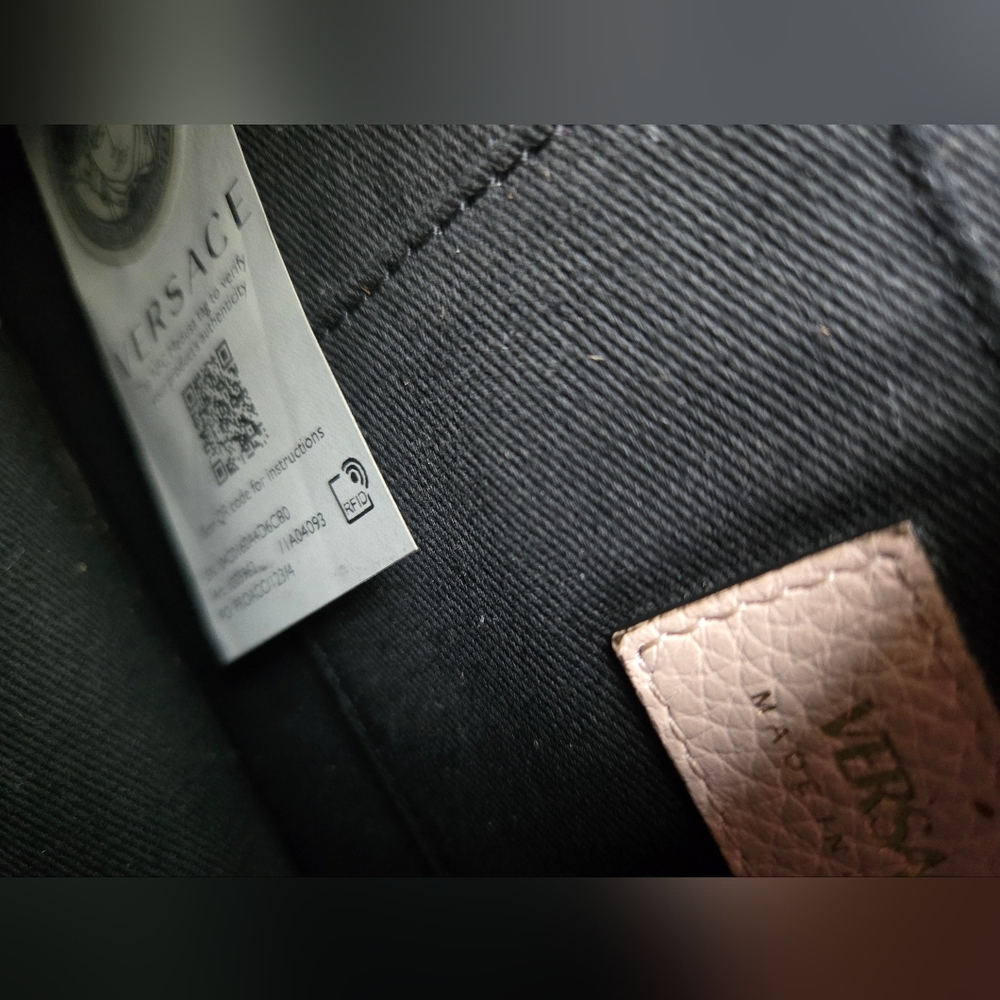 Versace Virtus Leather Crossbody Bag - Picture 10 of 14